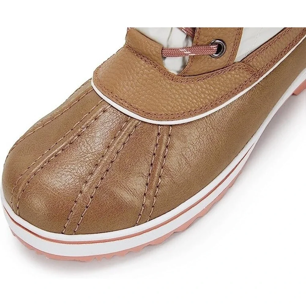 Women Waterproof Mid Calf Faux Fur Lined Zip Up Warm Snow Boots Insulated SZ 11 - Picture 5 of 8